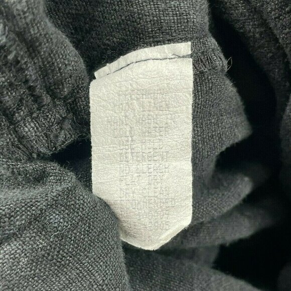 Focus 100% Linen Lagenlook Jacket Oversized Womens Small Pockets Boho Hippie - Picture 9 of 10